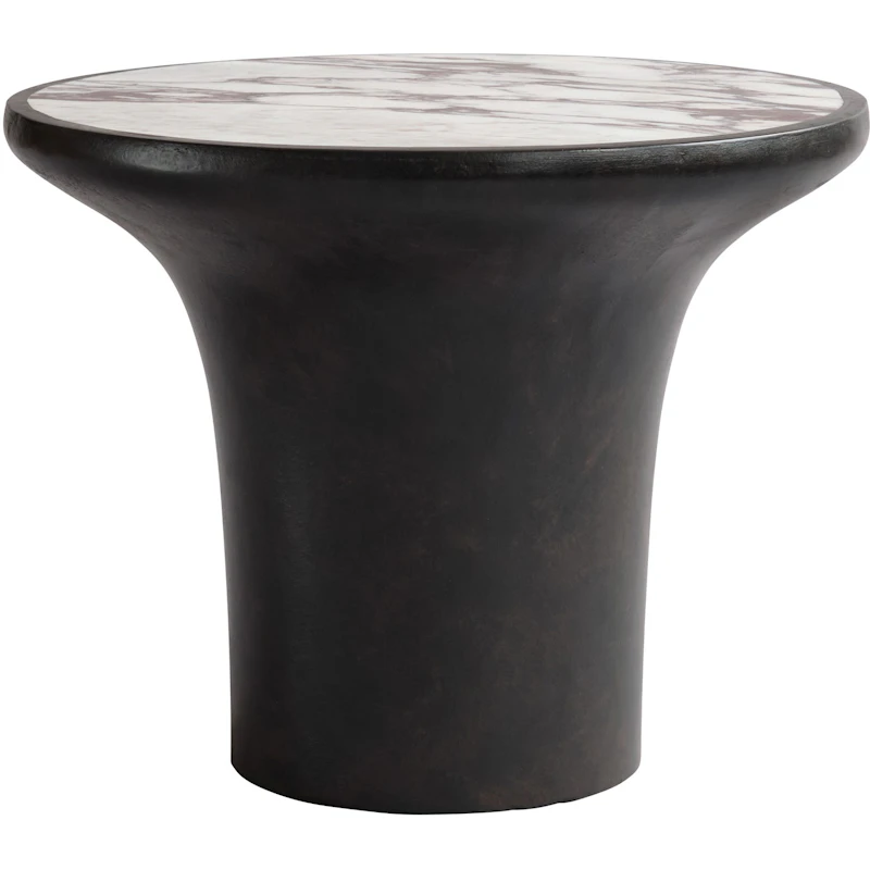 Trumpet Sivupöytä Coffee / Calacatta, 35 cm