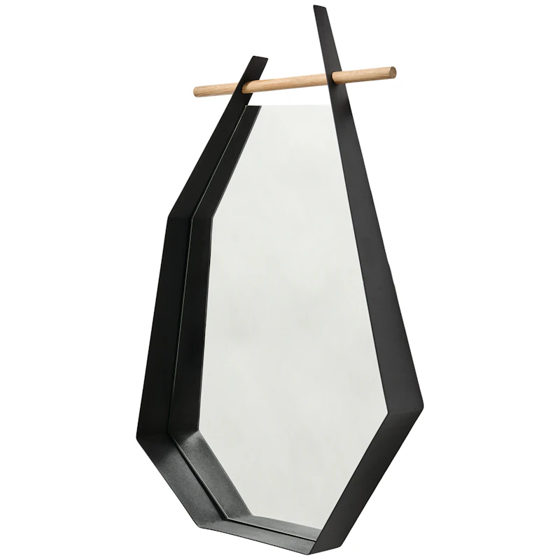 Edge Seinäpeili 38x72 cm, Musta