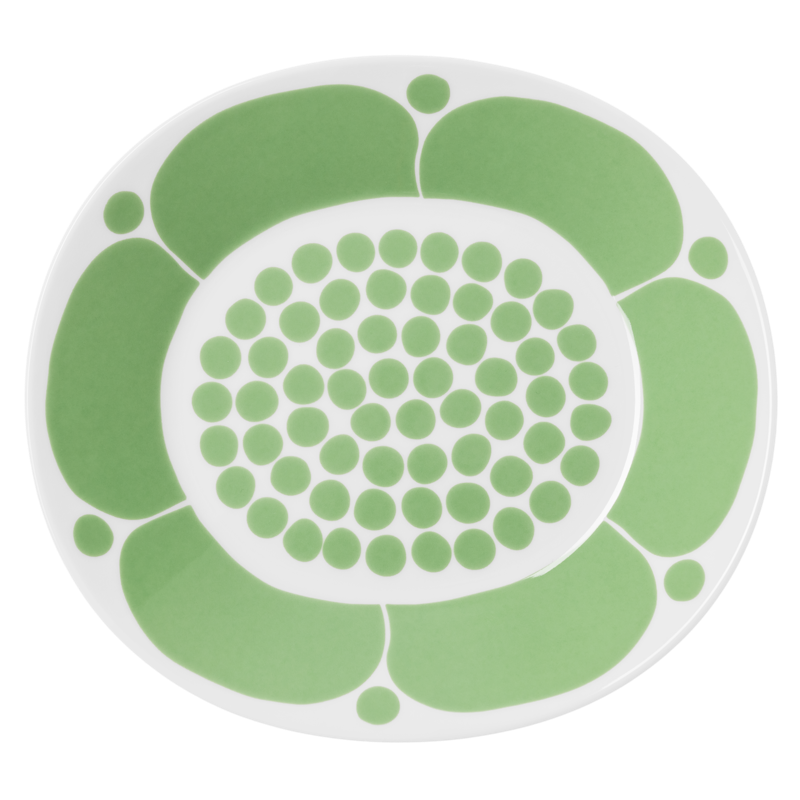 Sunnuntai oval Lautanen 25 cm, Vihreä