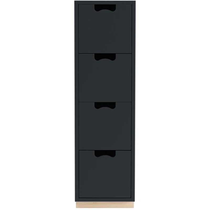 Lumenvalkoinen J4 Lipasto, Char Grey
