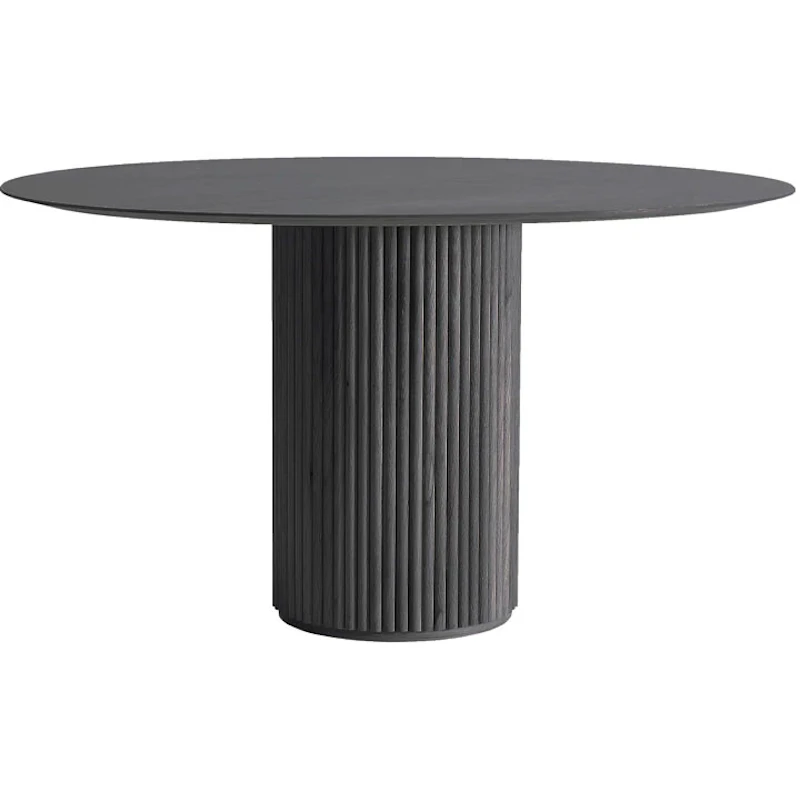 Palais Royal Table 130 cm, Dark stained Ash