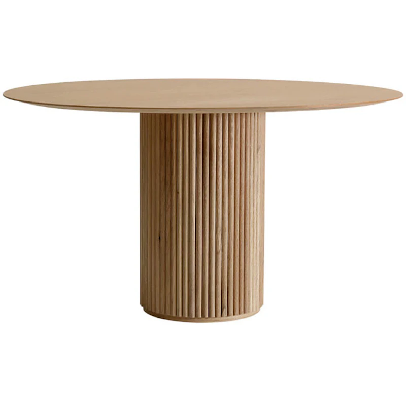 Palais Royal Table 130 cm, White stained Ash