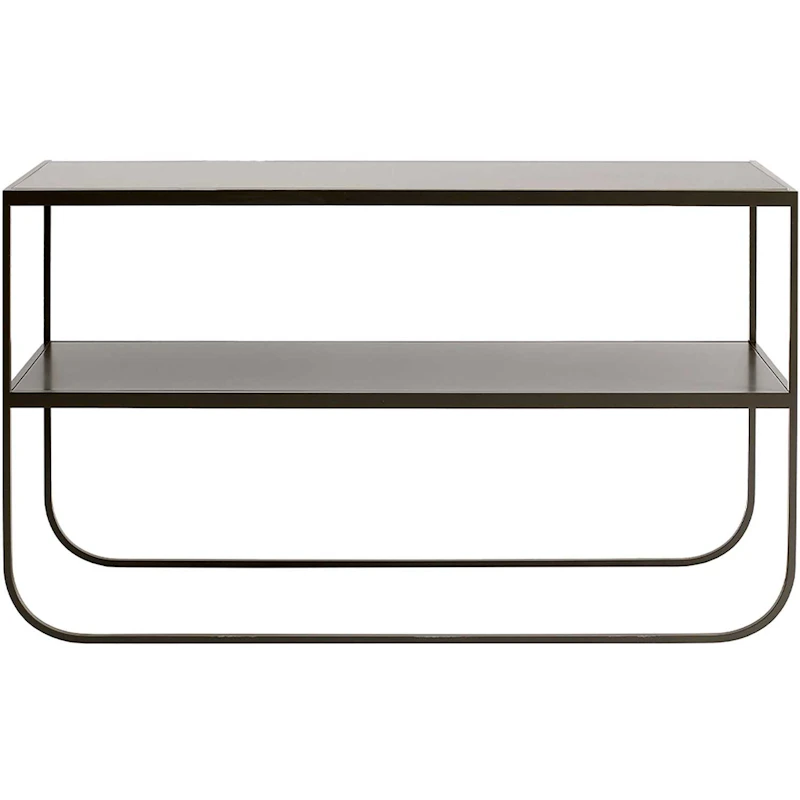 Tati Console 120 Lacquered Glass Top Char