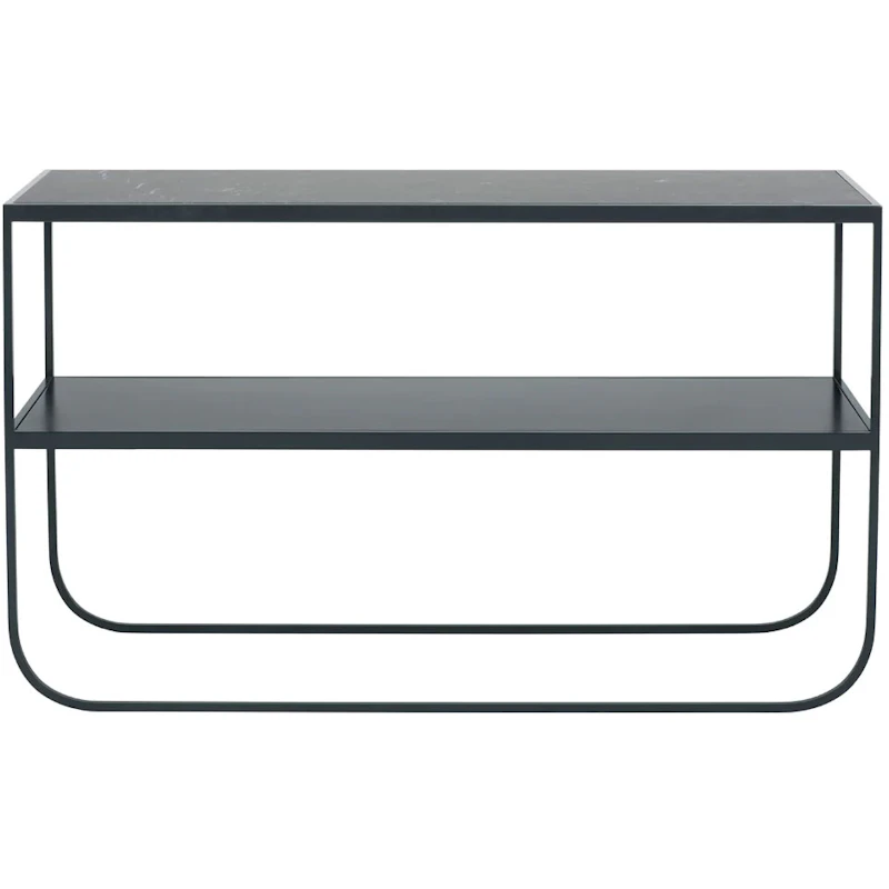 Tati Console 120 Sivupöytä, Char Grey / Nero Marquina