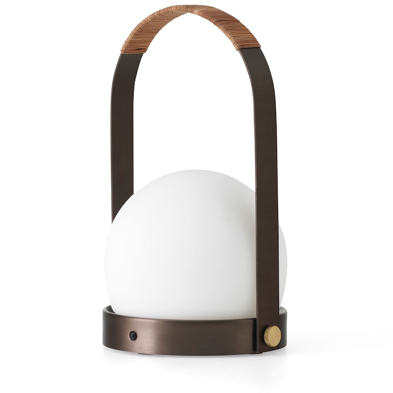Carrie Lamp, Bronzed Brass/ Leather