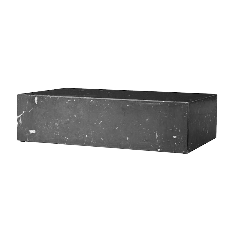Plinth Low Sohvapöytä 100x60 cm, Marquina Marmori