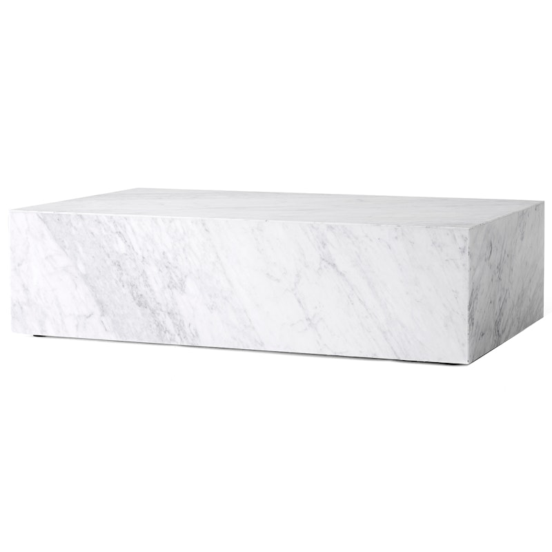 Plinth Low Sohvapöytä 100x60 cm, Carrara Marmori