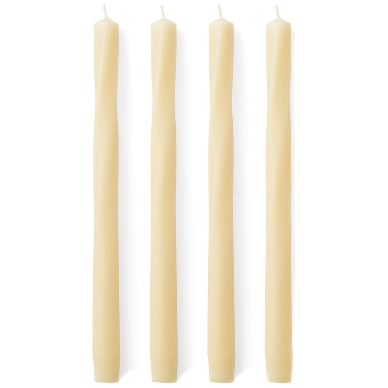 Twist Kynttilät 4 kpl:n pakkaus, Ivory