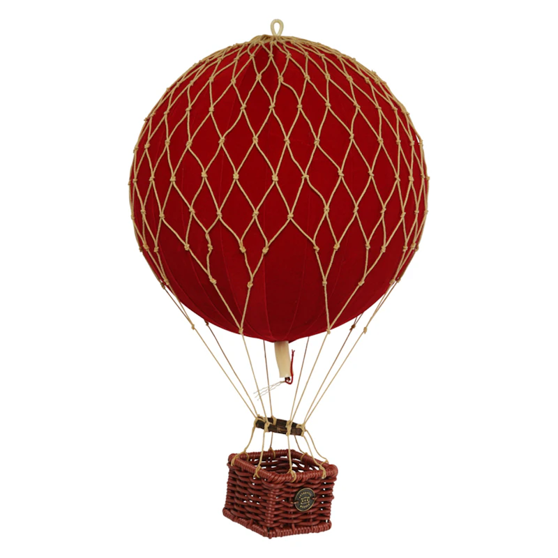 Travels Light Kuumailmapallo Sametti Ø18 cm, Punainen