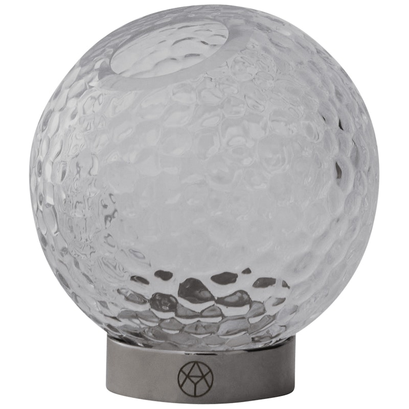 Globe Bubbles Vaasi Ø10 cm, Kirkas / Hopeinen