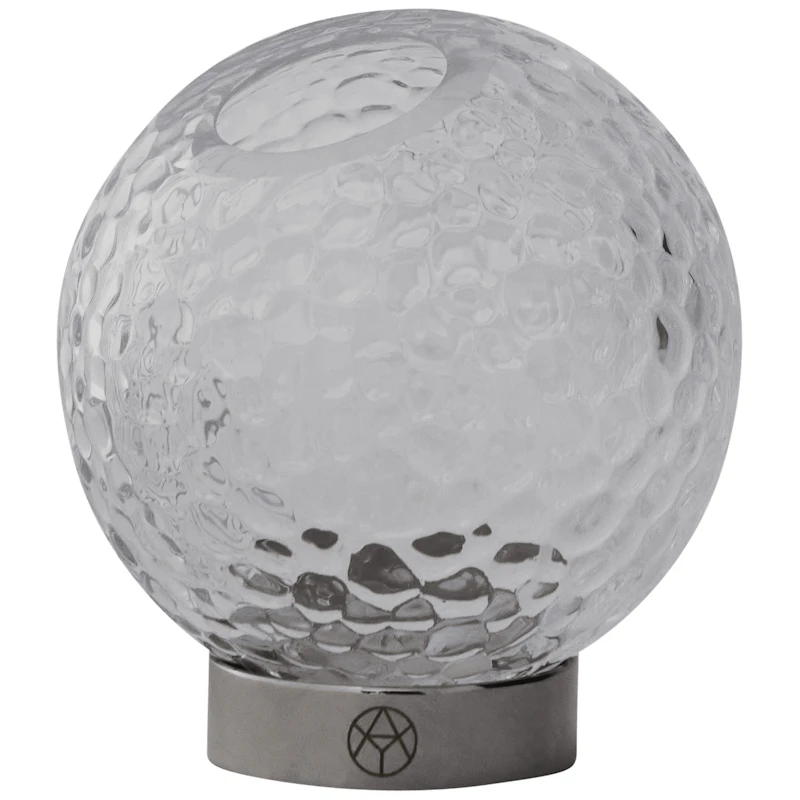 Globe Bubbles Vaasi Ø10 cm, Kirkas / Hopeinen