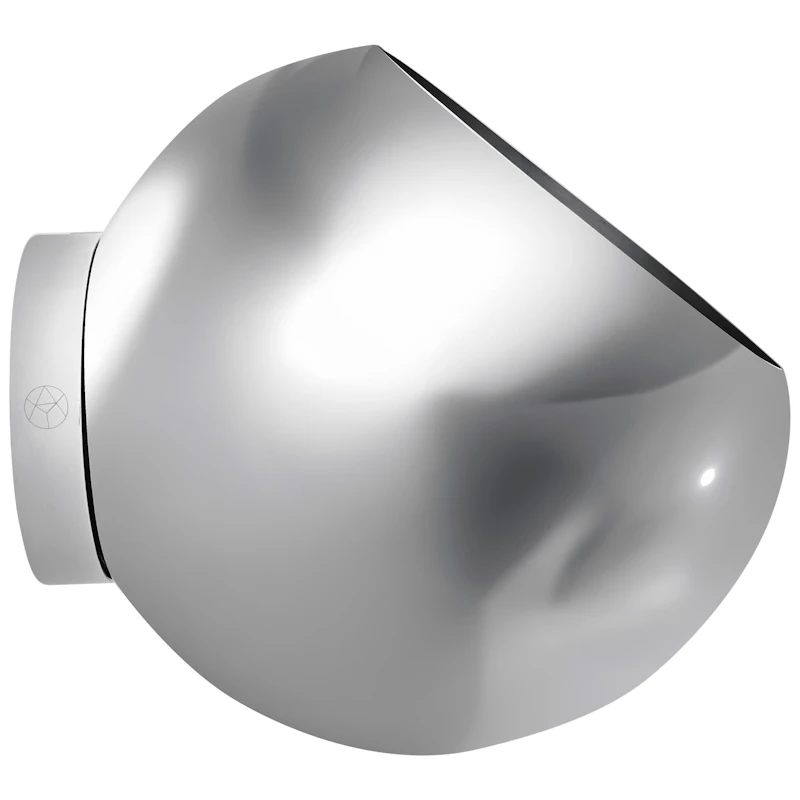 Globe Seinäruukku Ø21 cm, Hopeinen