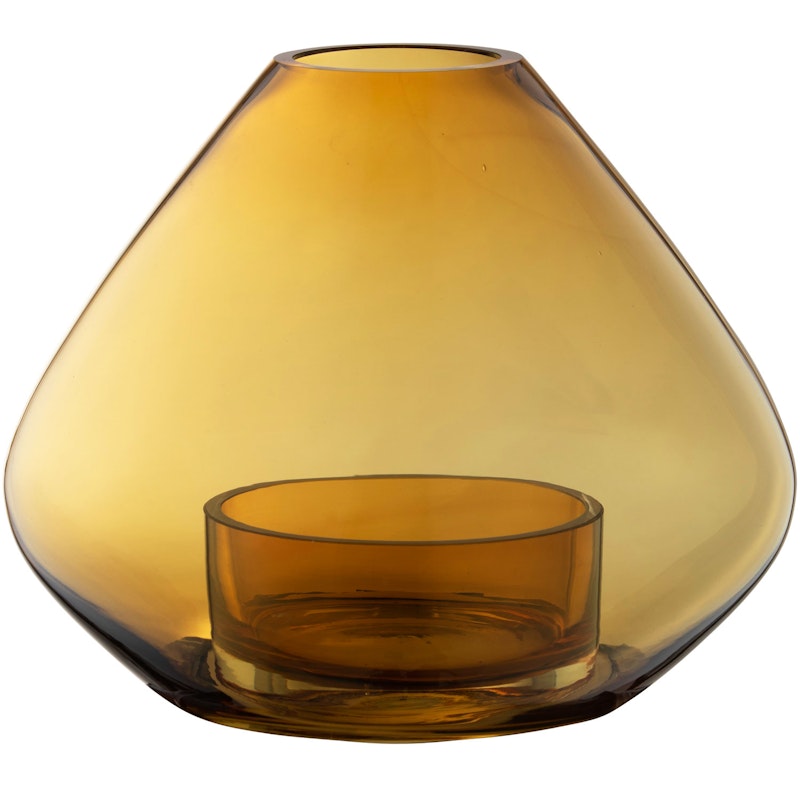 Uno Kynttilänpidike / Vaasi Amber Ø25,9 cm