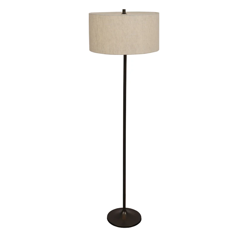 Soft Lattiavalaisin, Metallipronssinvärinen / Linen Natural