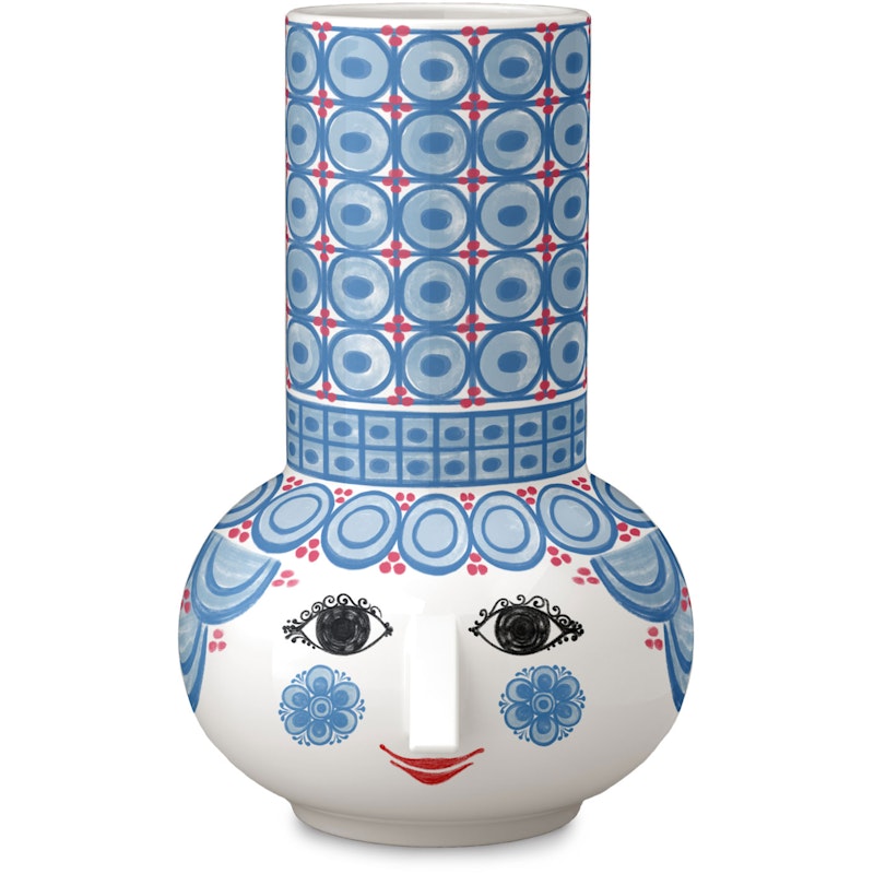 Olga Ljusstake H14 cm ljusblå