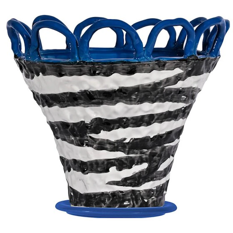 Patty Ruukku 25 cm, Sininen Zebra