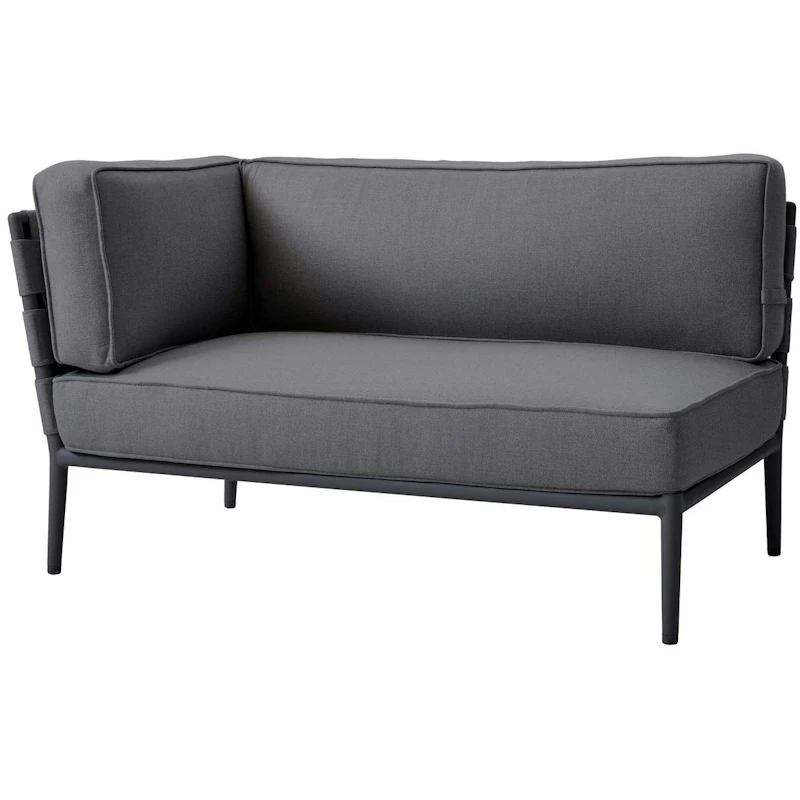 Conic 2 pers. Sofa Left Module Grey AirTouch