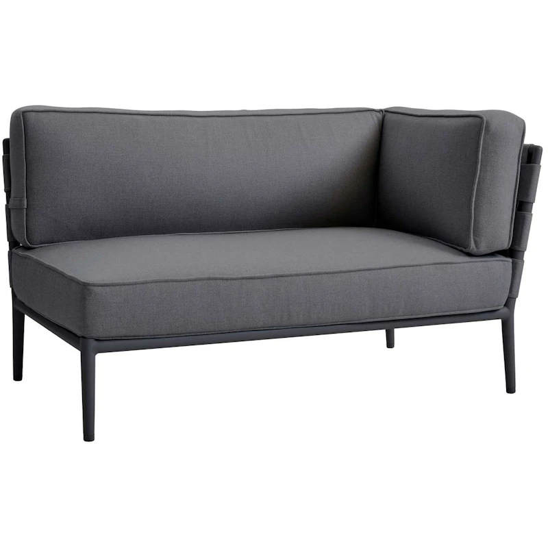 Conic 2 pers. Sofa Right Module Grey, AirTouch