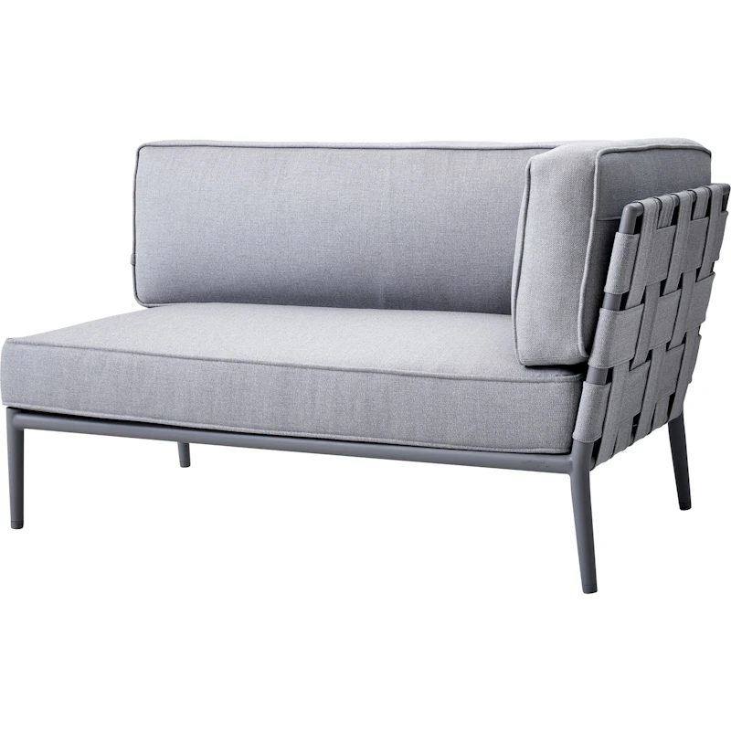 Conic 2-pers Sofa Right Module Light Grey AirTouch