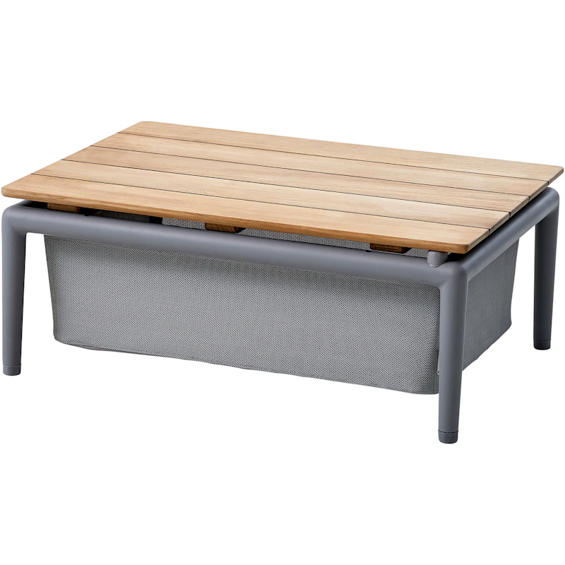 Conic Box Table 74x52 Light Grey TexTeak Table Top