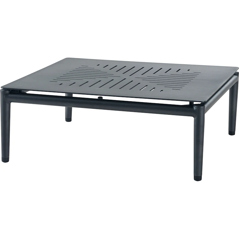 Conic Coffee Table 75x75 cm Lava Grey, Aluminum