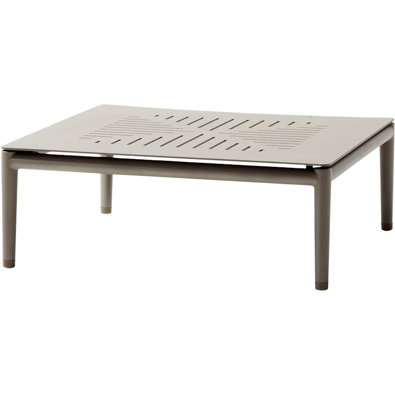 Conic Coffee Table 75x75 cm Taupe, Aluminum