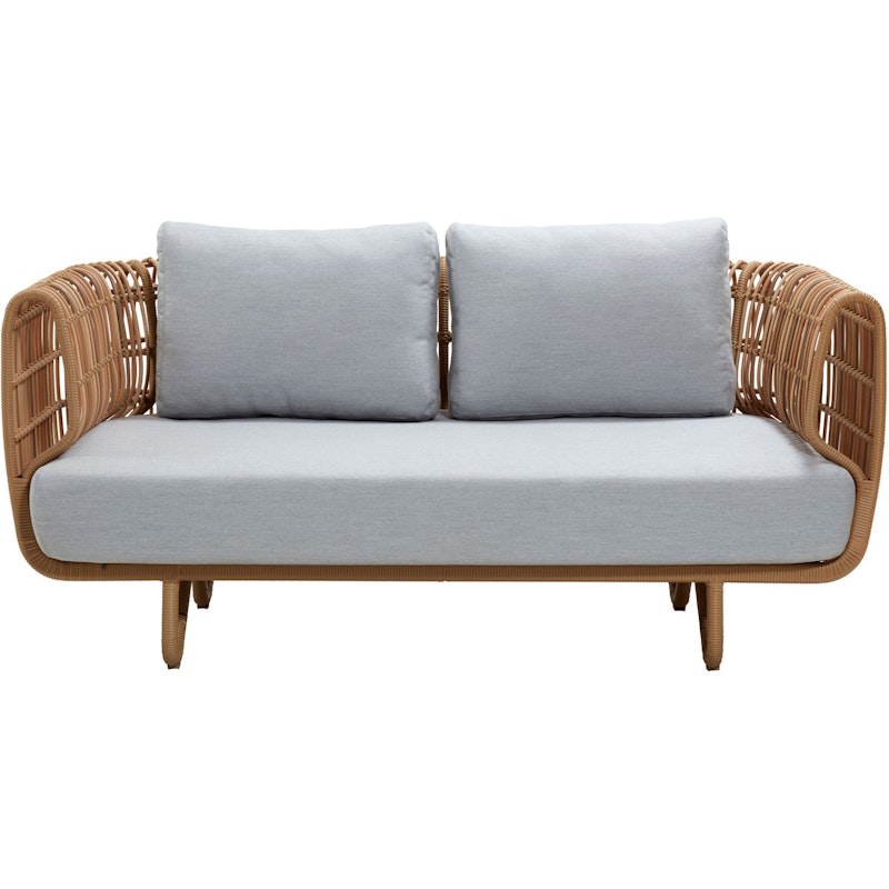 Nest Sofa 2 Seater Outdoor, Nature / Light Grey