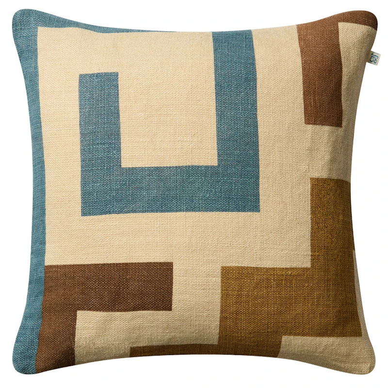 Aman Tyynynpäällinen 50x50 cm, Heaven Blue / Taupe / Khaki