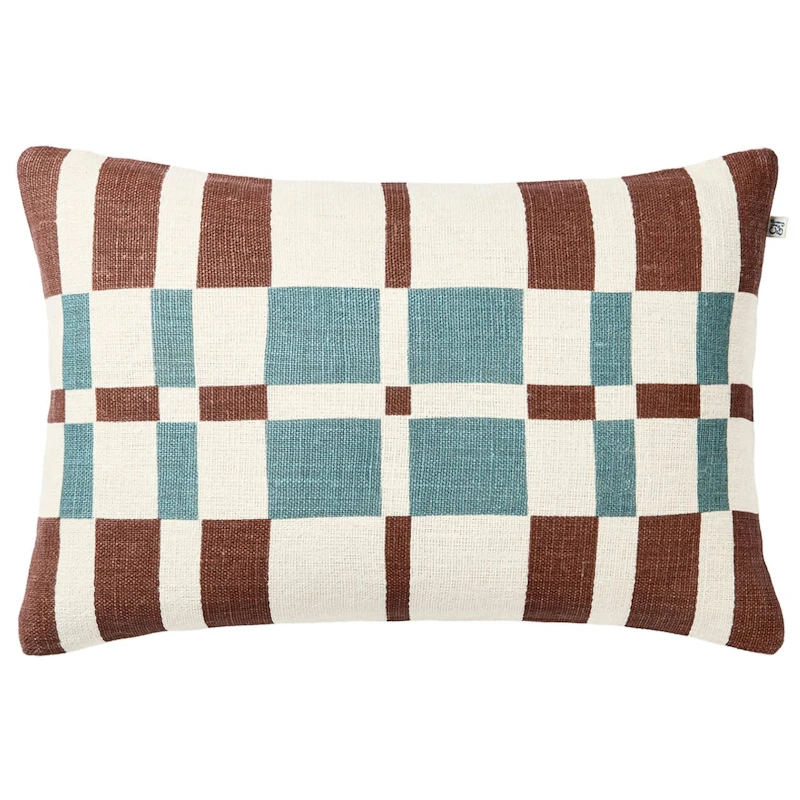 Avi Tyynynpäällinen 40x60 cm, Terracotta / Sky Blue