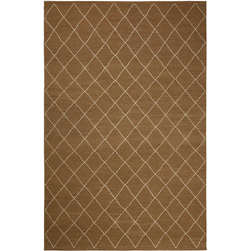 Diamond Rug 184x280 cm, Mocha/Off White