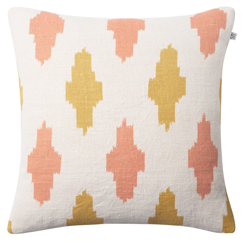 Ikat Agra Tyynynpäällinen 50x50 cm, Rose/Spicy Yellow