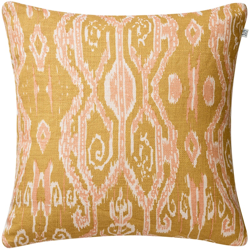 Ikat Madras Tyynynpäällinen 50x50 cm, Spicy Yellow / Rose