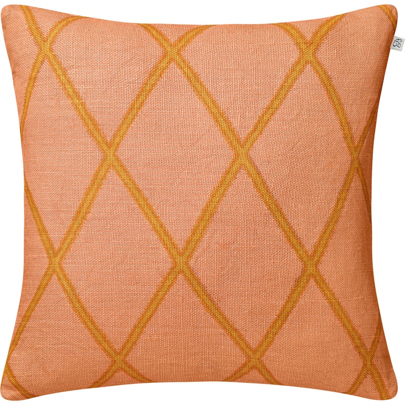 Ikat Orissa Cushion Cover 50x50 cm, Rose/Spicy Yellow