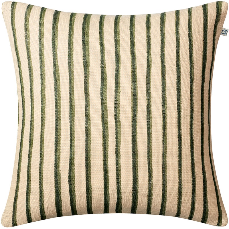 Jaipur Stripe Tyynynpäällinen 50x50 cm, Light Beige / Cactus Green / Green