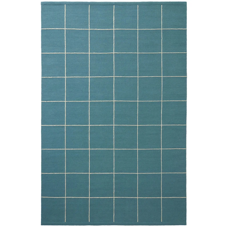 Milan Matto 230x320 cm Luonnonvalkoinen, Sky Blue