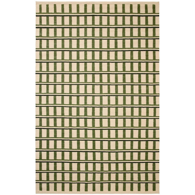 Mysore Matto 180x270 cm, Luonnonvalkoinen / Vihreä / Tummanvihreä