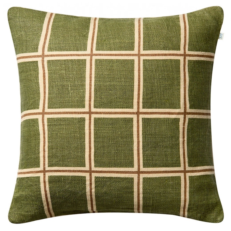 Raha Tyynynpäällinen 50x50 cm, Cactus Green / Ruskeanharmaa
