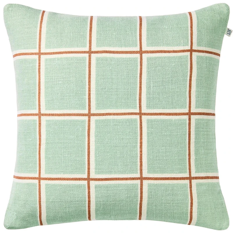 Raha Tyynynpäällinen 50x50 cm, Aqua / Apricot Orange