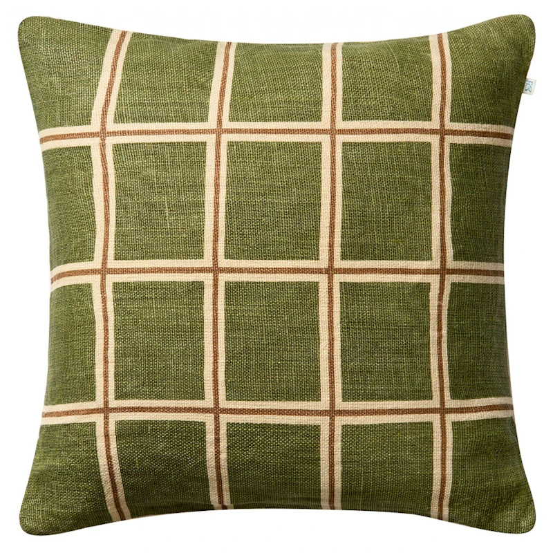 Raha Tyynynpäällinen 50x50 cm, Cactus Green / Ruskeanharmaa