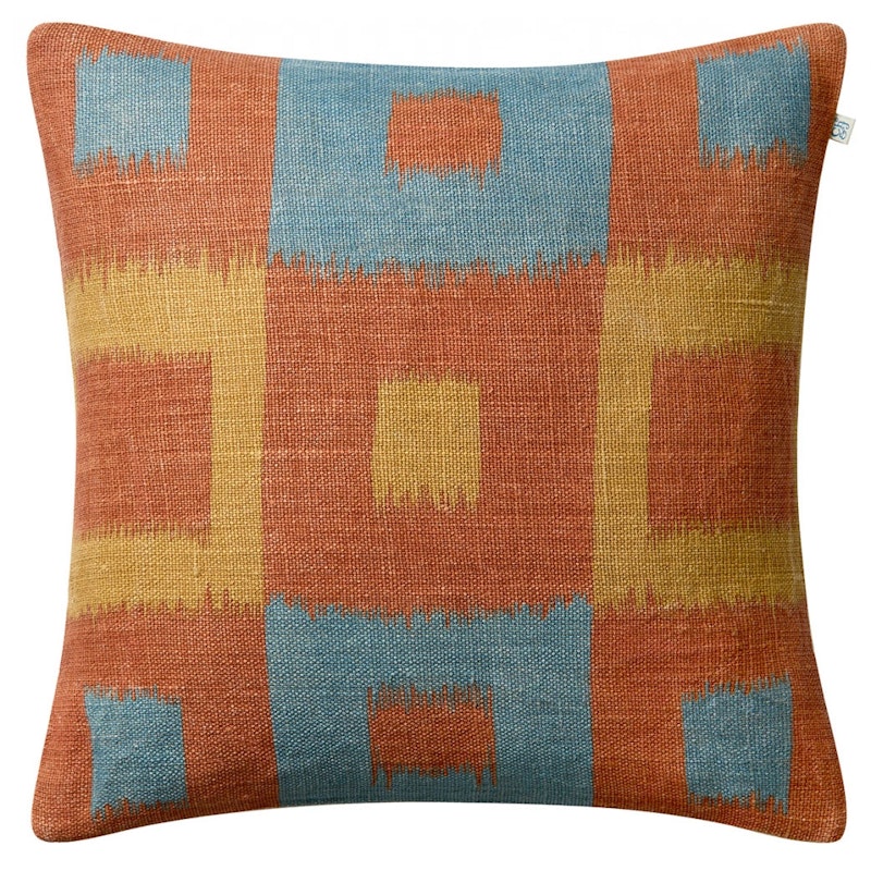 Vicky Tyynynpäällinen 50x50 cm, Apricot Orange / Heaven Blue / Khaki