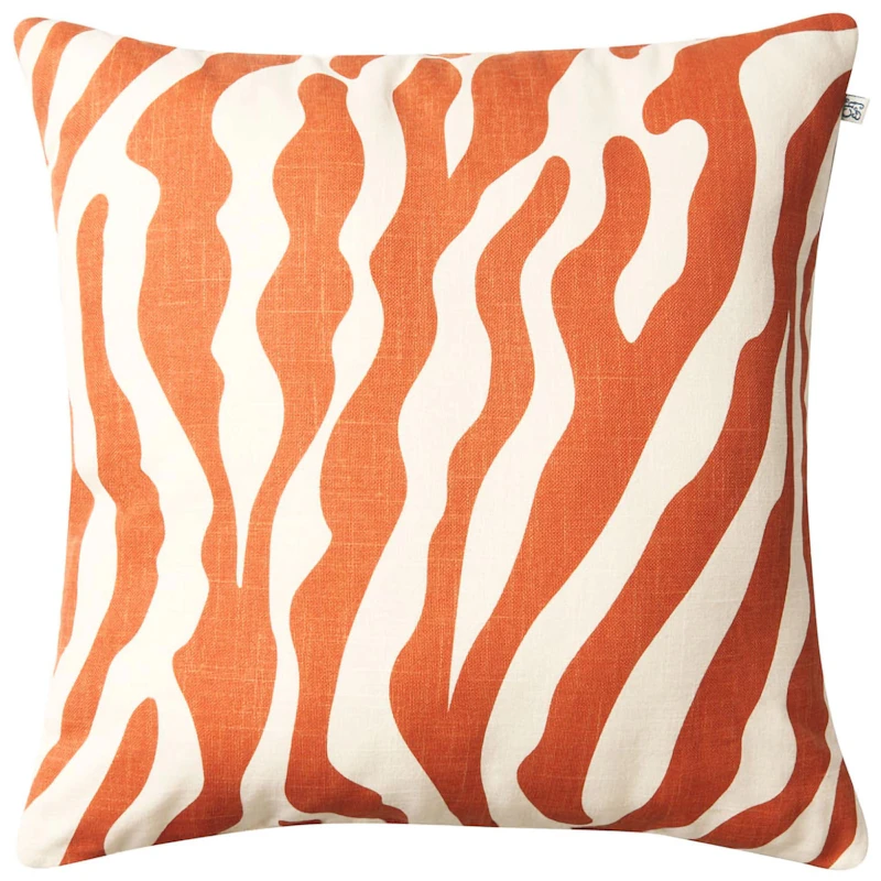Zebra Tyyny 50x50 cm, Oranssi/Luonnonvalkoinen