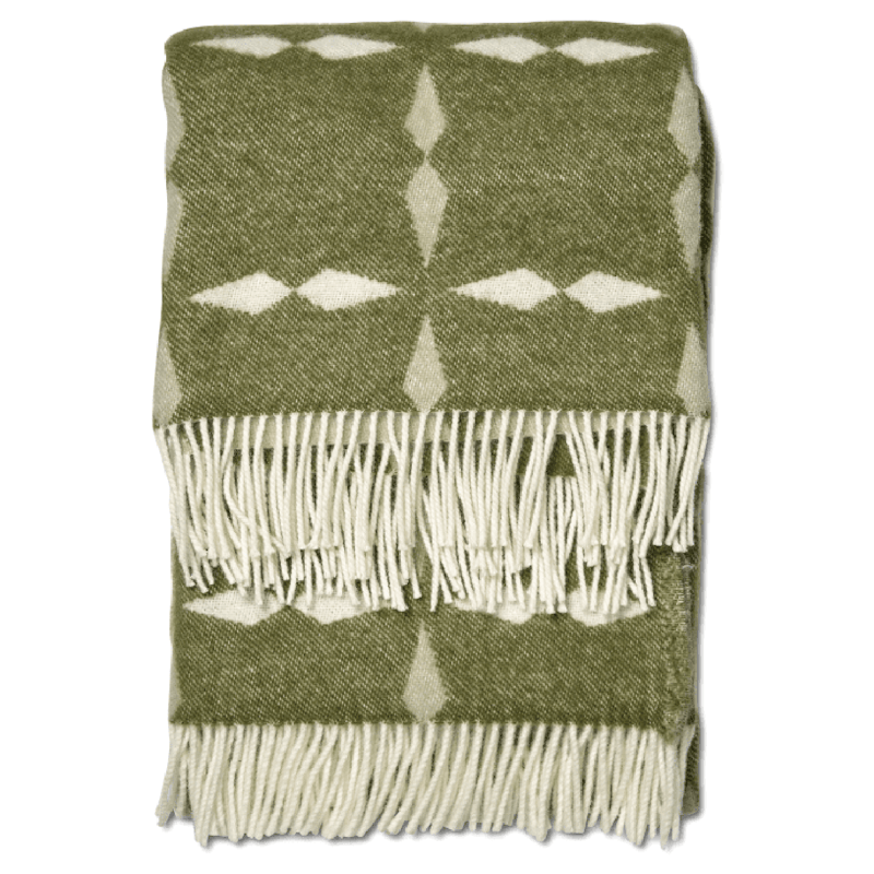 Tile Villahuopa 130x180 cm, Valkoinen / Vihreä