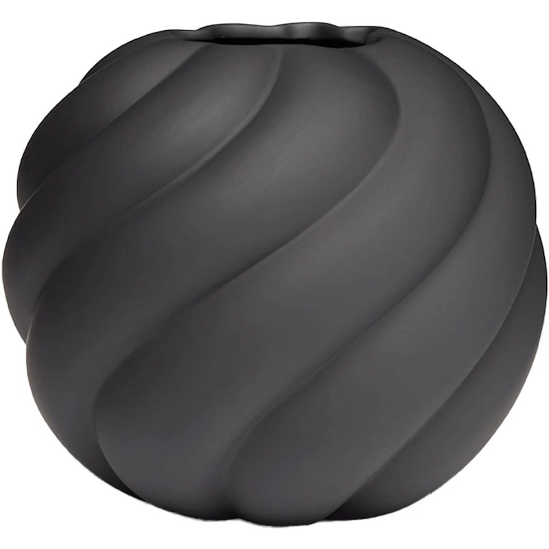 Twist Ball Vaasi 12 cm, Musta