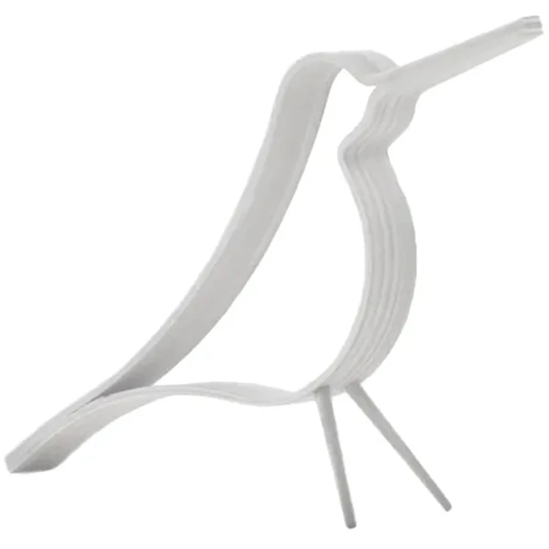 Woody Bird Koriste 14 cm, Valkoinen