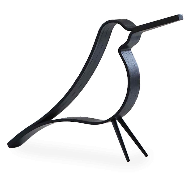 Woody Bird Koriste 14 cm, Musta