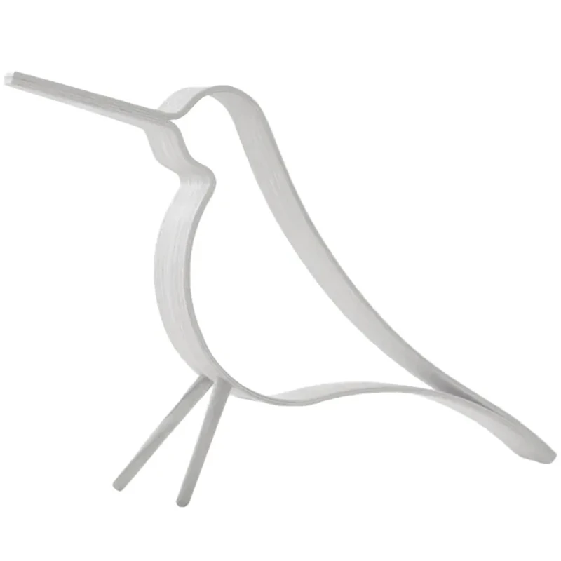 Woody Bird Koriste 31 cm, Valkoinen