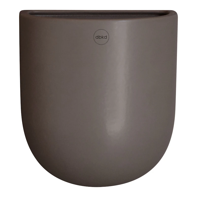 Cut Wall Pot Medium, White Seinäruukku, M Dust