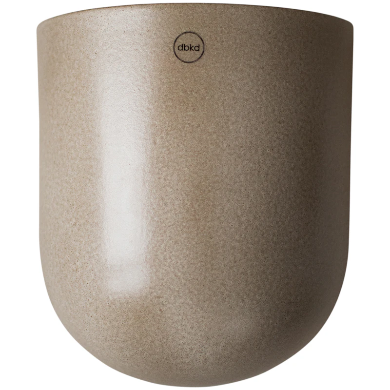 Cut Wall Pot Medium, White Seinäruukku, M Beige