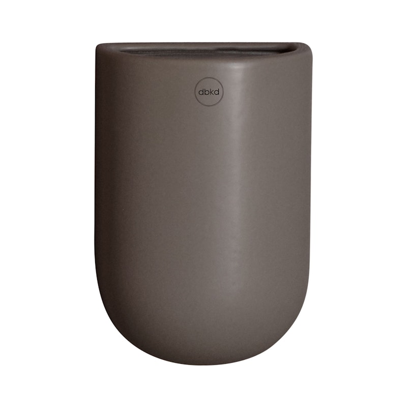 Cut Wall Pot Medium, White Seinäruukku, M Dust