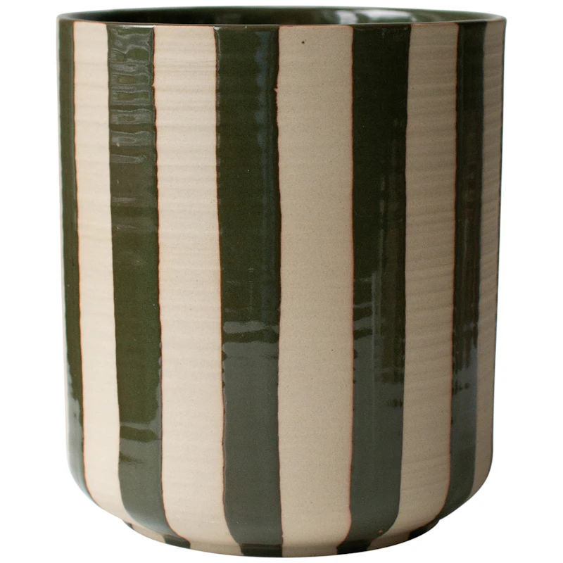 Line Stripe Ruukku 16 cm, Vihreä